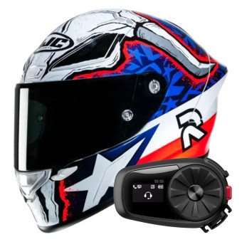 Integrale HJC RPHA1 Garrett Gerloff Replica + Kit Bluetooth 5S Solo