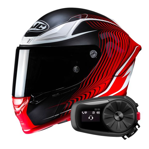 Integrale HJC RPHA1 Lovis MC1SF + Kit Bluetooth 5S Solo