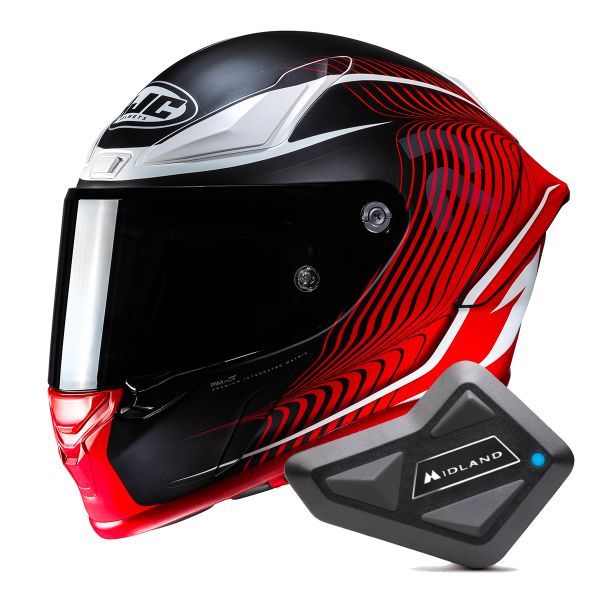 Integrale HJC RPHA1 Lovis MC1SF + Kit Bluetooth BT Mini