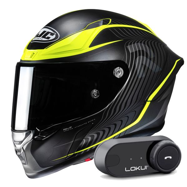 Integrale HJC RPHA1 Lovis MC3HSF + Kit Bluetooth Lokui K30