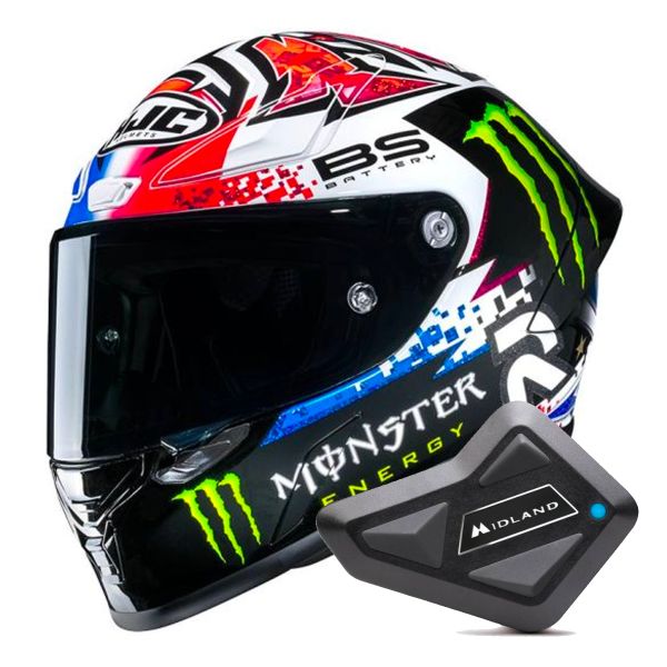 Integrale HJC RPHA1 Quartararo Le Mans SP + Kit Bluetooth BT Mini