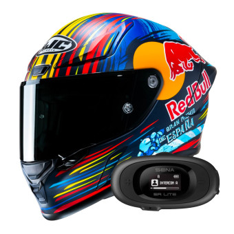 Integrale HJC RPHA1 Red Bull Jerez GP + Kit bluetooth 5R Lite Solo