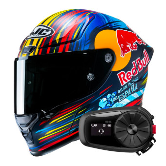 Integrale HJC RPHA1 Red Bull Jerez GP + Kit Bluetooth 5S Solo