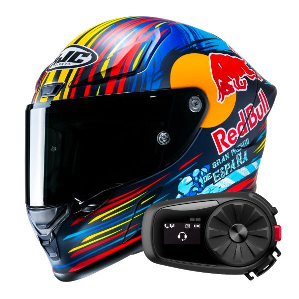 Integrale HJC RPHA1 Red Bull Jerez GP + Kit Bluetooth 5S Solo