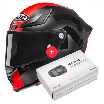 Integrale HJC RPHA1 Senin MC1SF + Kit Bluetooth SMH5