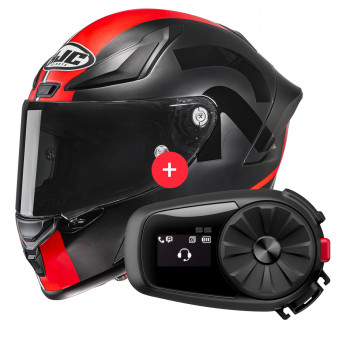 Integrale HJC RPHA1 Senin MC1SF + Kit Bluetooth 5S