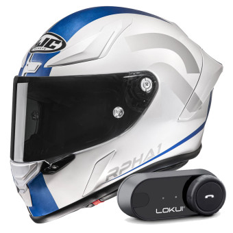 Integrale HJC RPHA1 Senin MC2SF + Kit Bluetooth Lokui K30