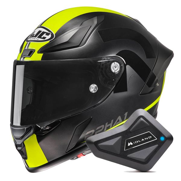 Integrale HJC RPHA1 Senin MC3HSF + Kit Bluetooth BT Mini