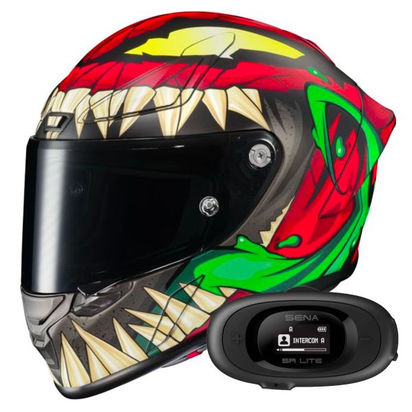 Integrale HJC RPHA1 Toxin Marvel + Kit Bluetooth 5R Lite