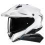 Casque Integrale HJC RPHA60 Pearl White + Kit Bluetooth Smart 11B