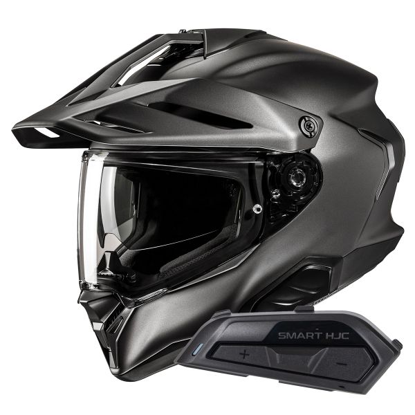 Integrale HJC RPHA60 Semi Flat Titanium + Kit Bluetooth Smart 21B Integrale HJC RPHA60 Semi Flat Titanium + Kit Bluetooth Smart 21B