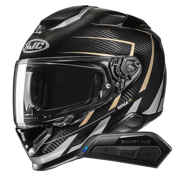 Integrale HJC RPHA71 Carbon Cano MC9 + Kit Bluetooth Smart 11B