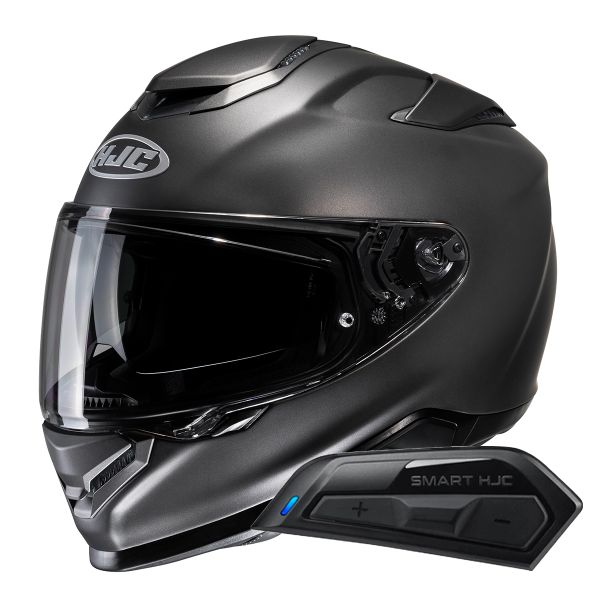 Integrale HJC RPHA71 Semi Flat Anthracite + Kit Bluetooth Smart 11B