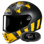 Casque Integrale HJC V10 Crania MC3SF + Kit bluetooth 5R Lite