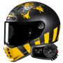 Casque Integrale HJC V10 Crania MC3SF + Kit Bluetooth 5S Solo