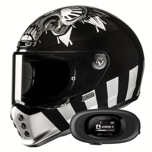 Integrale HJC V10 Crania MC5 + Kit bluetooth 5R Lite