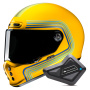 Casque Integrale HJC V10 Foni MC3 + Kit Bluetooth BT Mini