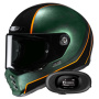 Casque Integrale HJC V10 Hodu MC47 + Kit bluetooth 5R Lite