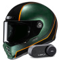 Casque Integrale HJC V10 Hodu MC47 + Kit Bluetooth Lokui K30