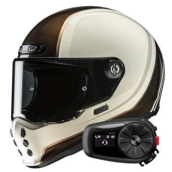Casque Integrale HJC V10 Hodu MC9 + Kit Bluetooth 5S Solo Casque Integrale HJC V10 Hodu MC9 + Kit Bluetooth 5S Solo