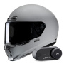 Casque Integrale HJC V10 N. Grey + Kit Bluetooth Lokui K30