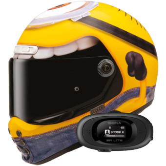 Integrale HJC V10 Stuart Minions MC3 + Kit bluetooth 5R Lite