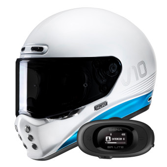 Casque Integrale HJC V10 Tami MC2 + Kit bluetooth 5R Lite Solo Casque Integrale HJC V10 Tami MC2 + Kit bluetooth 5R Lite Solo