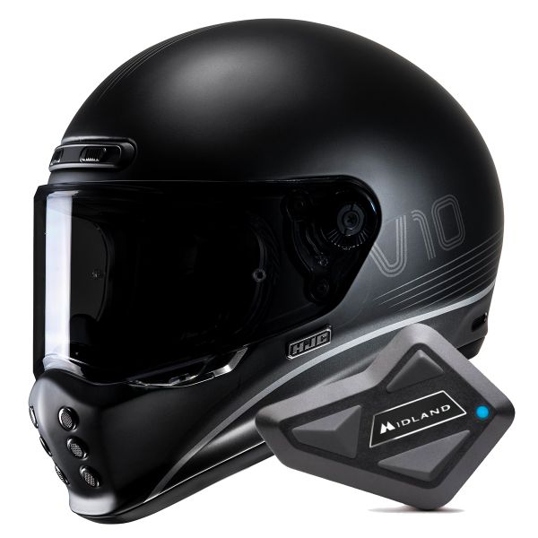Integrale HJC V10 Tami MC5SF + Kit Bluetooth BT Mini