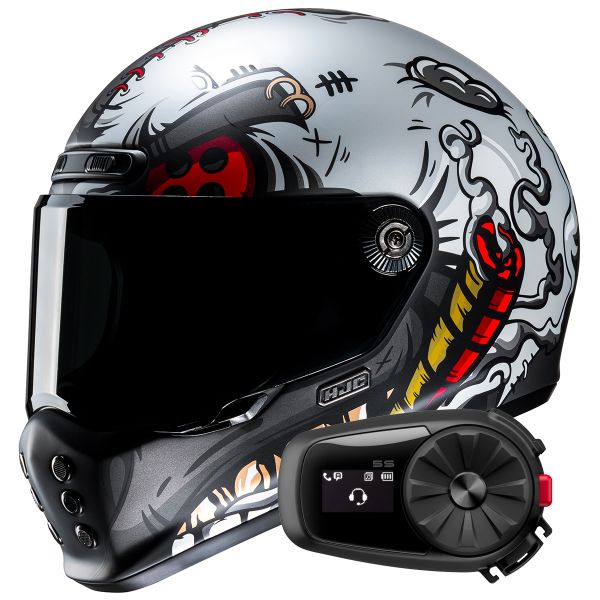 Integrale HJC V10 Vatt MC1SF + Kit Bluetooth 5S Solo