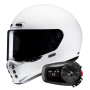 Casque Integrale HJC V10 White + Kit Bluetooth 5S Solo