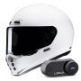 Casque Integrale HJC V10 White + Kit Bluetooth Lokui K30