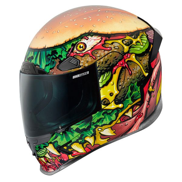 Casco Moto ICON Airframe Pro Fastfood pronto per l'invio