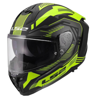 Casque Integrale LS2 Challenger II Dravix H-V Yellow FF817