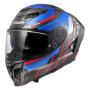 Casque Integrale LS2 Dragon Trax Blu Rosso FF807