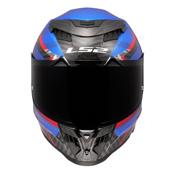 LS2 Dragon Trax Blu Rosso FF807