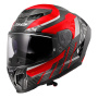 Casque Integrale LS2 Dragon Trax Rosso FF807