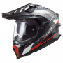 Casque Integrale LS2 Explorer C Frontier Titanium Red MX701