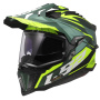 Casque Integrale LS2 Explorer Spire Verde Giallo Hi-Vis MX701