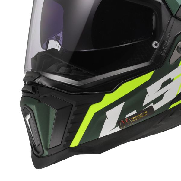LS2 Explorer Spire Verde Giallo Hi-Vis MX701