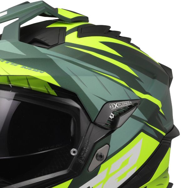 LS2 Explorer Spire Verde Giallo Hi-Vis MX701