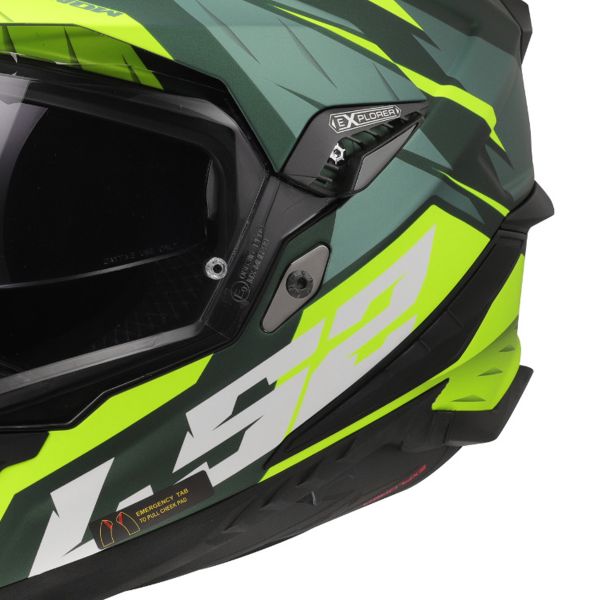LS2 Explorer Spire Verde Giallo Hi-Vis MX701