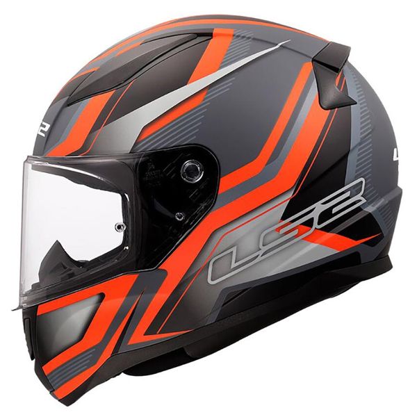 LS2 Rapid II Flitz Arancione Grigio FF353