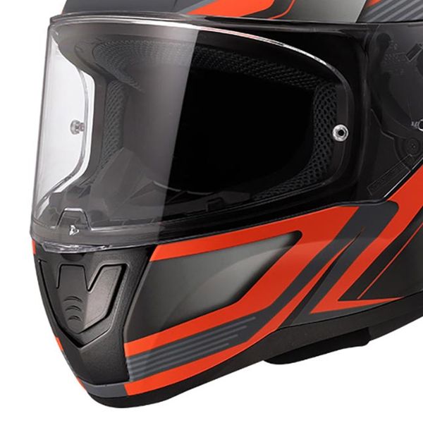 LS2 Rapid II Flitz Arancione Grigio FF353