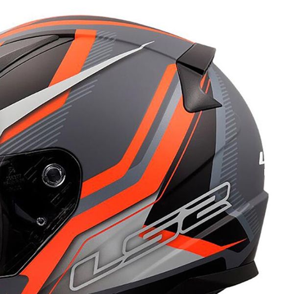 LS2 Rapid II Flitz Arancione Grigio FF353