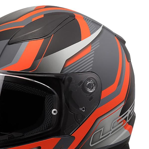 LS2 Rapid II Flitz Arancione Grigio FF353