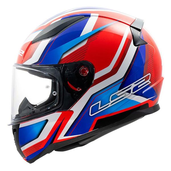 LS2 Rapid II Flitz Bianco Blu Rosso FF353