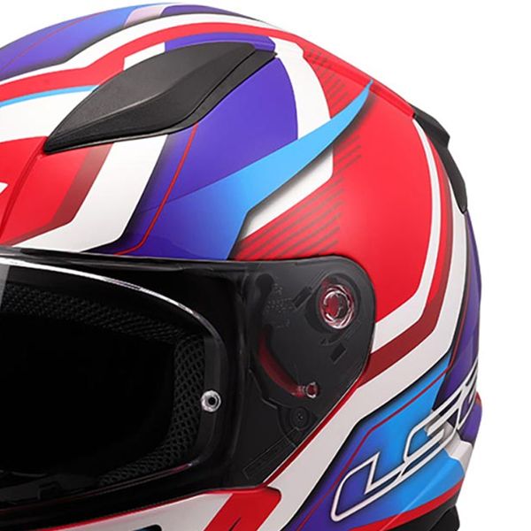 LS2 Rapid II Flitz Bianco Blu Rosso FF353