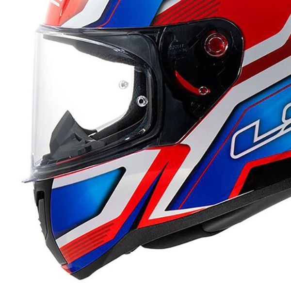 LS2 Rapid II Flitz Bianco Blu Rosso FF353