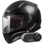Casque Integrale LS2 Rapid II Solid Black FF353 + Kit Bluetooth Lokui K30