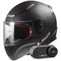 Casque Integrale LS2 Rapid II Solid Matt Black FF353 + Kit Bluetooth Lokui K30